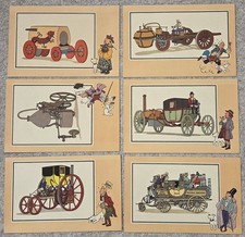 HERGE TINTIN 6 Chromos Voir et Savoir Automobile Tome 1 Série 1