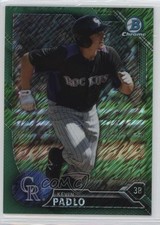 2016 Bowman Chrome Prospects Green Shimmer Refractor 21/99 Kevin Padlo 2r7