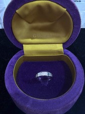 Gucci Icon Thin Band Ring 18K White Gold Size 5.75 EU 12