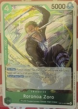 One Piece TCG English OP13-037 Roronoa Zoro R Foil NM
