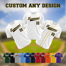 Personalized Name Number Football Team Jersey, Custom Colors Baseball Jersey