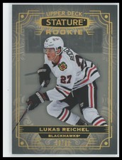 Lukas Reichel Rookie #/99 - 2022-23 UD Stature Photo Variant #153 Blackhawks
