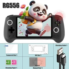 RG556 Retro Handheld Game Console - 64-Bit Android 13 System with Unisoc T820, 5
