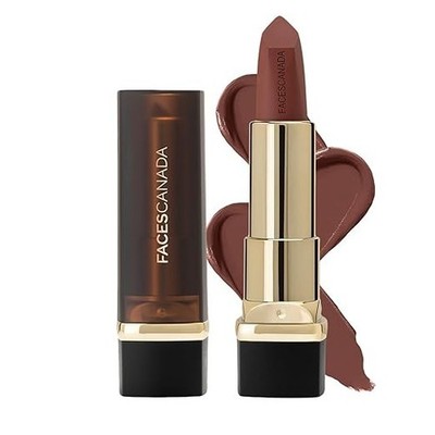 FACES CANADA Comfy Matte Creme Lipstick - Nuts About You, 4.2g | Long Stay | Cre