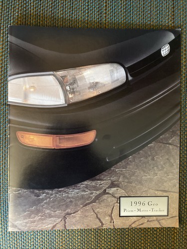 1996 Geo ~ New Car Sales Brochure ~ Prizm Metro Tracker