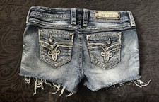 Rock Revival Betty Sequin Rhinestone Shorts Womens 30. Missing Letters On Plate