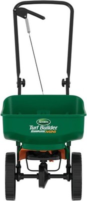 Scotts Turf Builder EdgeGuard Mini Broadcast Spreader for Seed, Weed and Feed...