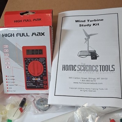 Home Science Tools Wind Turbine STEM Science Kit KT-WINTURB w/ Manual New