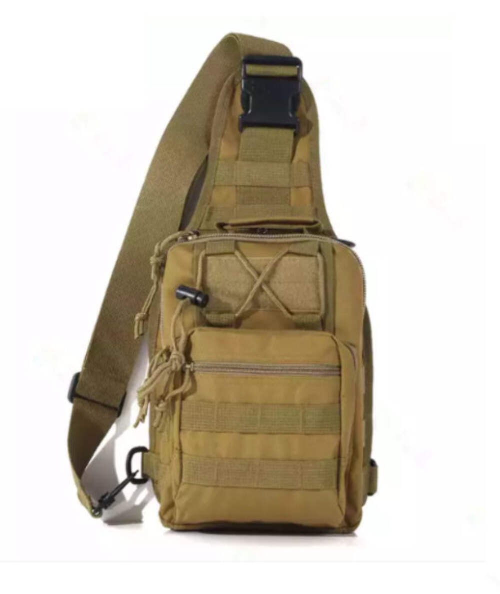 Waterproof Fishing Tackle Sling Backpack &ndash; Crossbody Bag w