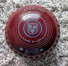 Almark Sterling King Bowls Size 4 Burgundy Colour
