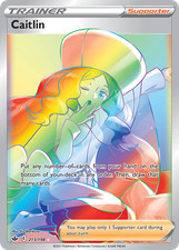 Pokemon Chilling Reign Rainbow Rare Caitlin 213/198 - Near Mint (NM) on eBay