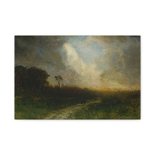 Edward Mitchell Bannister - Untitled (landscape) - 1884 - Canvas Wall Art