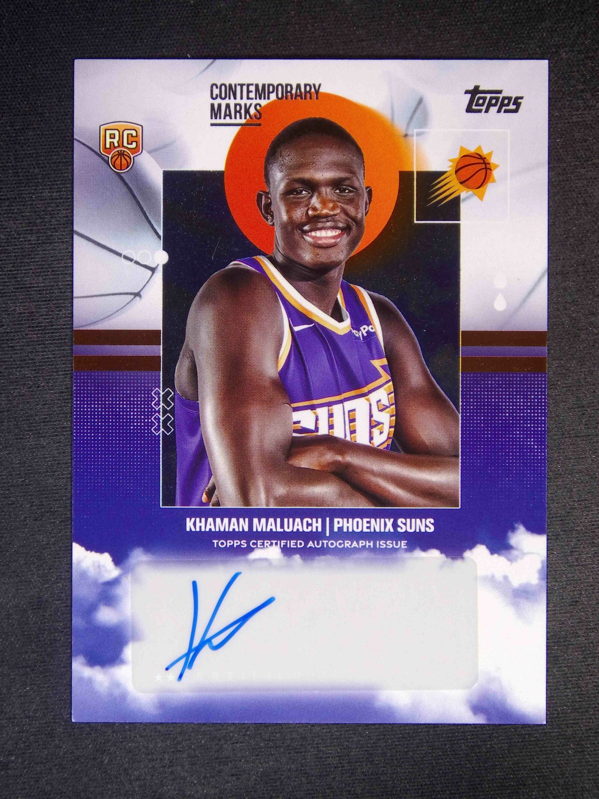 2025-26 Topps Flagship NBA Khaman Maluach RC Rookie Contemporary Marks Auto