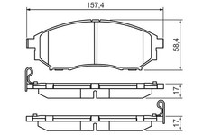 Plaquette de frein Infiniti M35