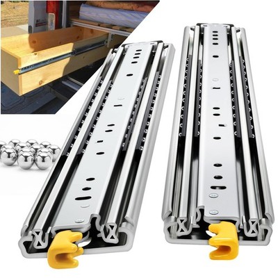 Heavy Duty Locking Drawer Load 500 lbs Slides Full Extension Runners with Loc...