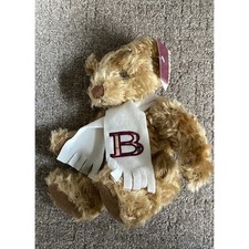 BURBERRY B Scarf Fragrance Teddy Bear Russ Berrie NWT 11  Stuffed 2008
