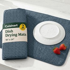 Dish Drying Mat XL, 18 X 24 , Absorbent Microfiber Kitchen Counter Pad, Taupe T