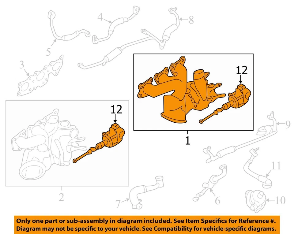 BMW M4 2015 2016 2017 2018 2019 2020 OEM 3,0 L motor delantero turbocompresor Foto 3 de 4
