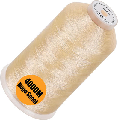 - Single Huge Spool 4000M Each Polyester Embroidery Machine Thread 40WT for Comm