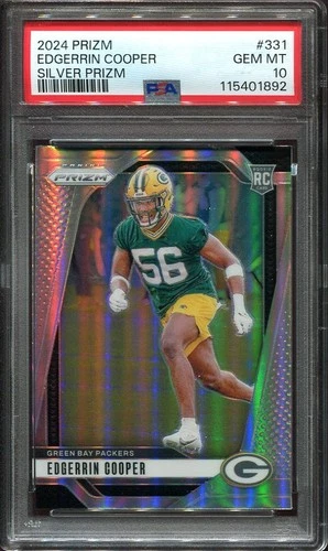 2024 Edgerrin Cooper Rookie Card PSA 10 Panini Prizm Silver Prizm #331 Packers