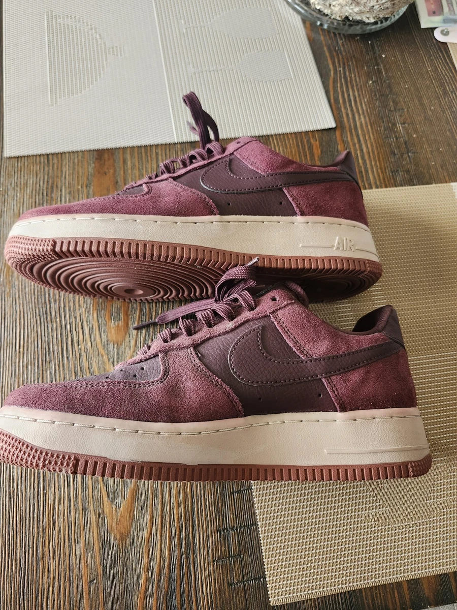 Nike Air Force 1 '07 Premium Low Burgundy Crush W for sale | eBay