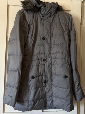 Berghaus Hydrodown Fusions Grey 50% Down Fill Detachable Hood Wattierte Jacke UK16