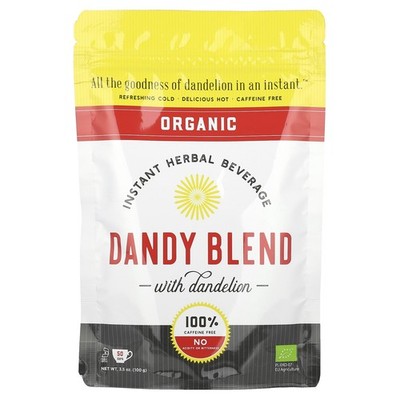 Organic Instant Herbal Beverage with Dandelion, Caffeine Free, 3.53 oz (100 g)