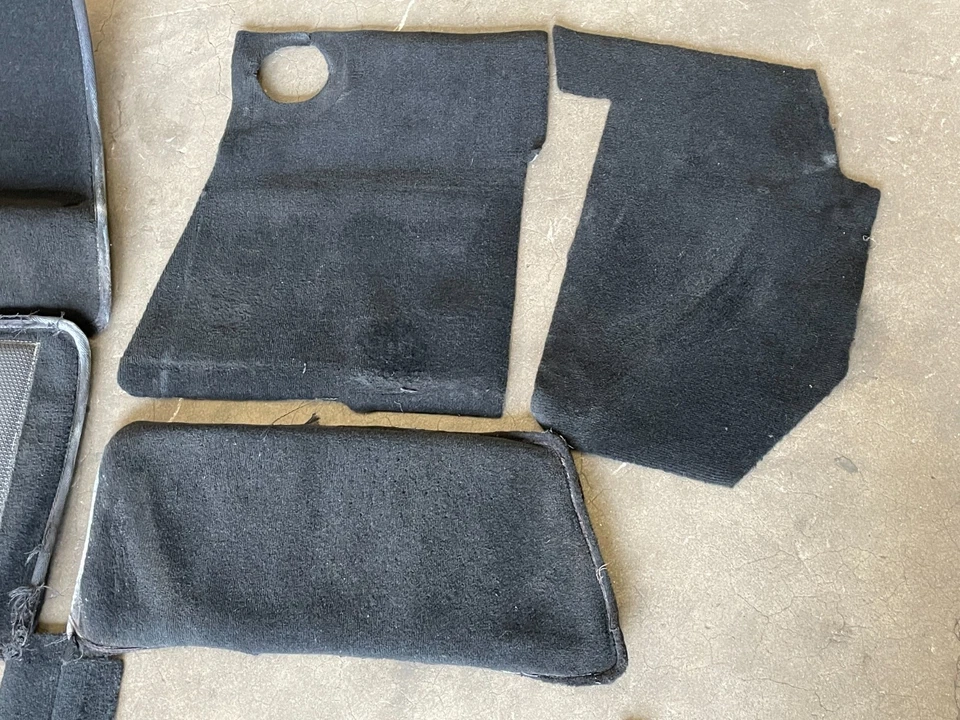 Alfombrilla delantera trasera Lotus Evora 2010-2014 cubierta de alfombra forro negro 1612 OEM Foto 2 de 4