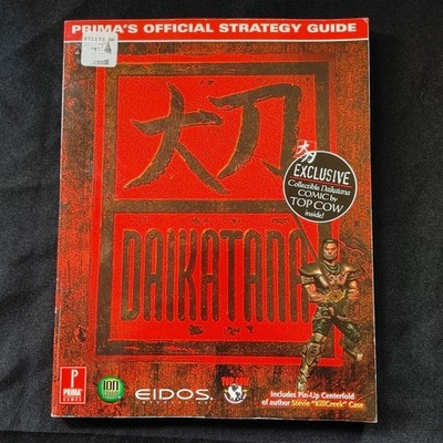 Daikatana PRIMA Games Official Strategy Guide POSTER/COMIC included