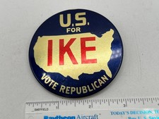 Vintage U.S. For Ike Vote Republican Dwight D. Eisenhower 3