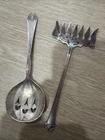Pumpkin Shape Spoon And Fork Reed & Barton Antique sterling silver .925