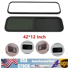42" W x12" H Horizontal Slider Window RV Replacement Window Camper Van Trailer