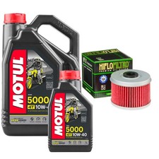 TRX400 Sportrax EX Motul 5000 10w40 5L Oil Filter Kit Honda TRX 400 2003 8.00 per litre