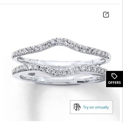Kay Jewelers Now + Forever Diamond Wedding Band 1/4ct  Round 14K White Gold