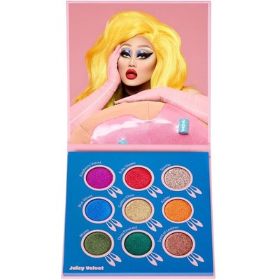 KimChi Chic Juicy Nine Eyeshadow Palette   Bright 9 Color Makeup   Vegan, Cruelt