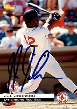 J.J. Johnson 1994 Classic Auto #66 Lynchburg Red Sox