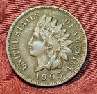 1905 Indian Head Cent, Free Shipping