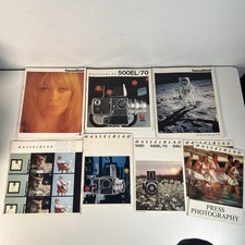 8 Vintage Hasselblad Camera Brochure Manual Product Catalog Ad Lot 500EL Moon