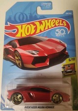 2018 Hot Wheels HW Exotics Lamborghini Aventador Miura Homage, Red, 239