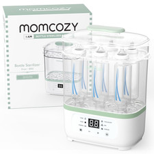 Bottle Sterilizer and Dryer, 8-In-1 Electric Steam Baby Bottle Sterilizer for Ba
