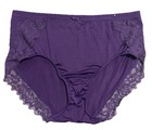 Women’s Cacique Purple And Lace No Show Full Brief Size 14/16 — photo 10