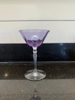 Vintage Fostoria Wisteria Champagne Goblet Depression Lavender Optic Etch