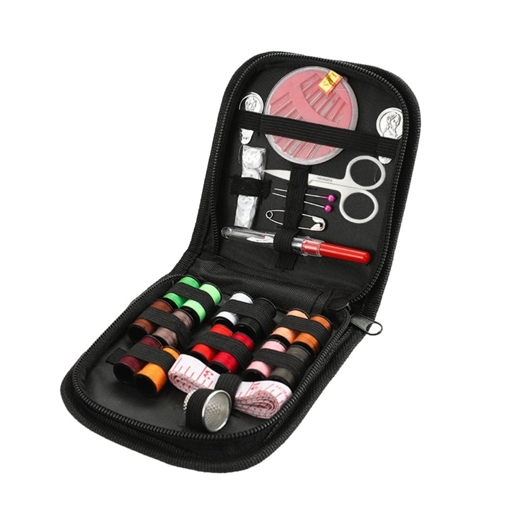 Portable Sewing Kit with Scissors and Travel Accessories for On-the-Go Repairs