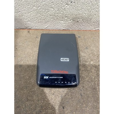 Tashika 56k Freisprecheinrichtung Telefon Fax Modem grau LED Anzeigen 2x Ethernet Port kompakt