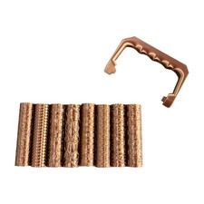 Mini Terrain Texture Roller Kit with Handle for Clay and Model Use