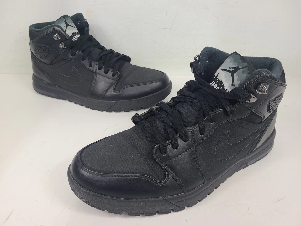 Botas negras Air Jordan 1 Trek 616344-010 para hombre talla 13 Foto 2 de 4