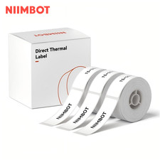 3PK Label Maker Tape 12x40mm, 1/2 inch Label Sticker for Niimbot D110 D11