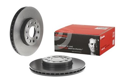Brembo 2x BREMSSCHEIBE COATED vorne für AUDI SEAT SKODA VW