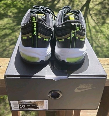 Nike Airmax 97 Undefeated Black Volt Sneakers DC4830001 Sz 10 In Box Size 10 - Undefeated x Nike Air Max 97 Black Volt for sale  main image 2