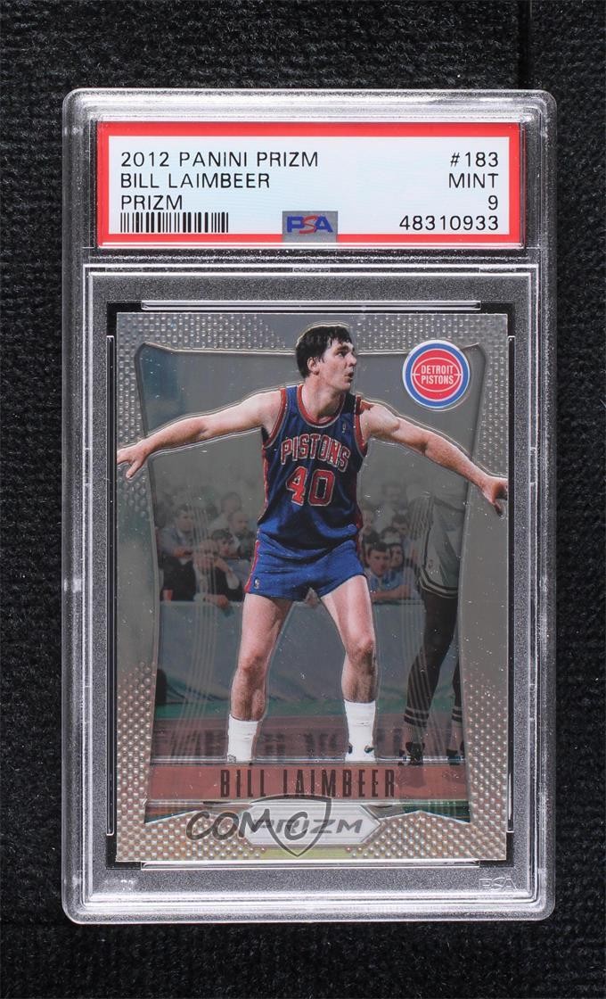 2012-13 Panini Prizm Silver Prizm Bill Laimbeer #183 PSA 9 MINT ne4